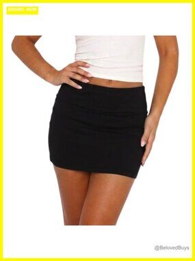 Fold Over Mini Skirt Y2K Bodycon Low Rise Short Streetwear Club Party Night Out